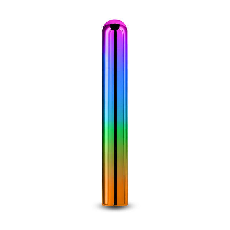 Chroma Rainbow - Large - Metallic Rainbow 13.8 cm USB Rechargeable Vibrator - NSN-0305-70