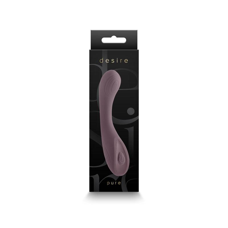 Desire - Pure - Purple - Purple 13.7 cm USB Rechargeable Vibrator - NSN-0326-02