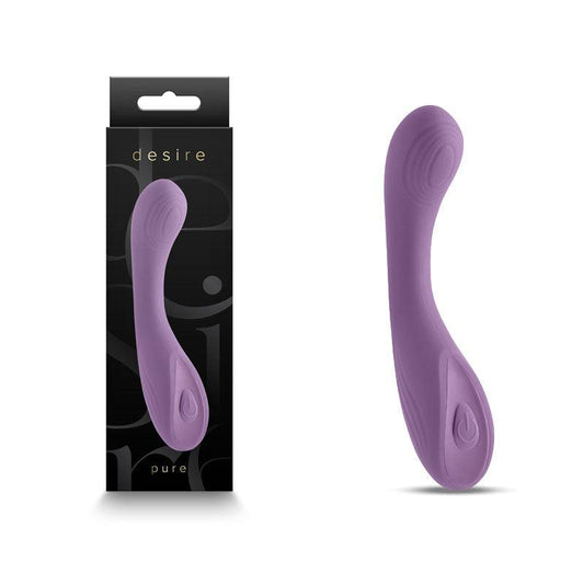 Desire - Pure - Dusty Lavender - Lavender 13.7 cm USB Rechargeable Vibrator - NSN-0326-09