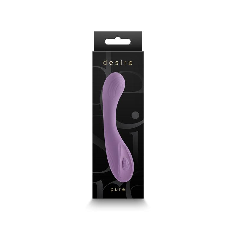 Desire - Pure - Dusty Lavender - Lavender 13.7 cm USB Rechargeable Vibrator - NSN-0326-09