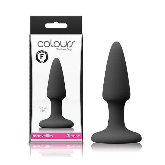 Colours Pleasures - Black Mini Butt Plug - NSN-0413-13