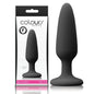 Colours Pleasures - Black Small Butt Plug - NSN-0413-23