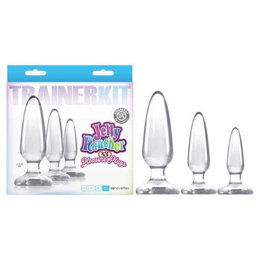 Jelly Rancher Trainer Kit - Clear Butt Plugs - Set of 3 Sizes - NSN-0435-21