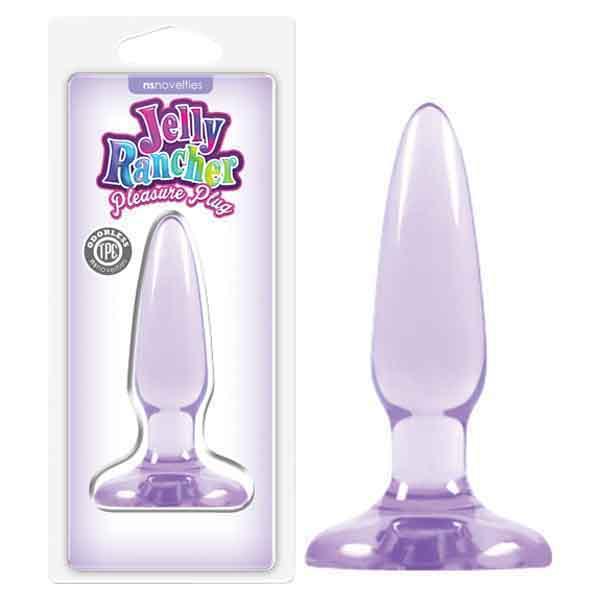 Jelly Rancher Pleasure Plug - Purple 8.1 cm (3.2'') Mini Butt Plug - NSN-0450-15