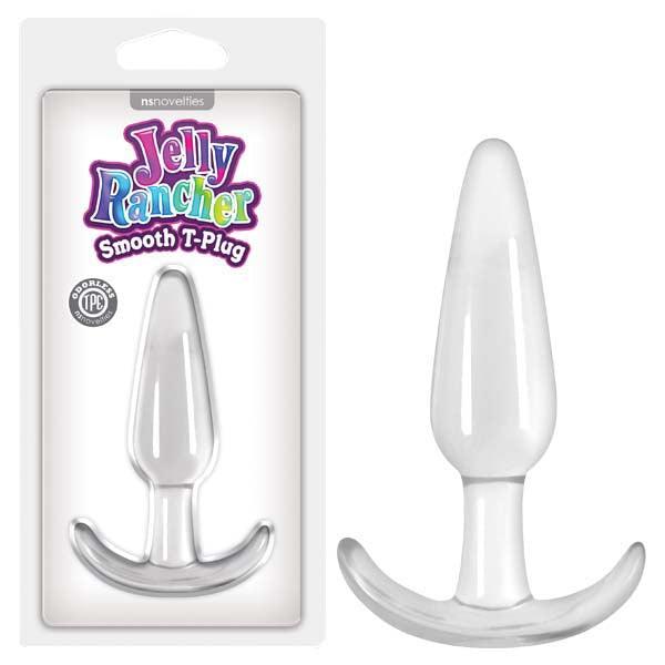 Jelly Rancher Smooth T-Plug - Clear 11 cm (4.3'') Butt Plug - NSN-0451-11