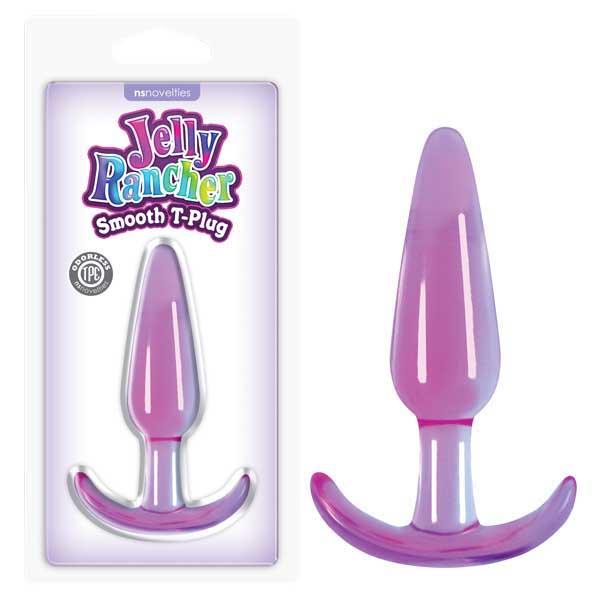 Jelly Rancher Smooth T-Plug - Purple 11 cm (4.3'') Butt Plug - NSN-0451-15