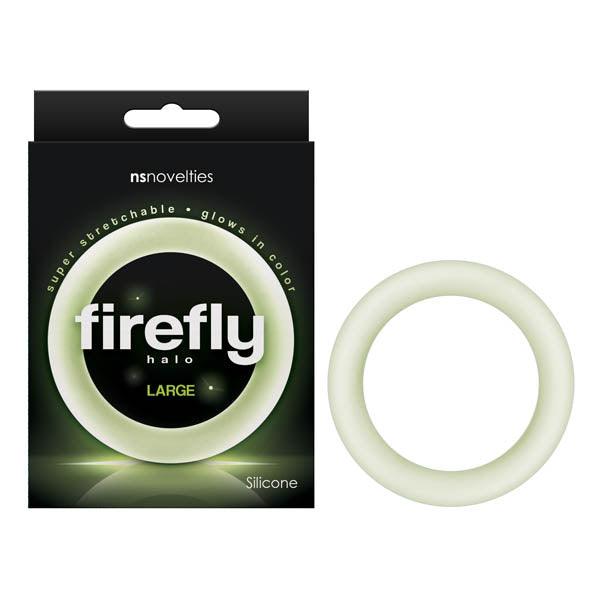 Firefly Halo - Glow In Dark Clear Large 60 mm Cock Ring - NSN-0473-41