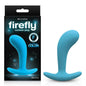 Firefly Contour Plug - Glow in Dark Blue Medium Anal Plug - NSN-0476-77