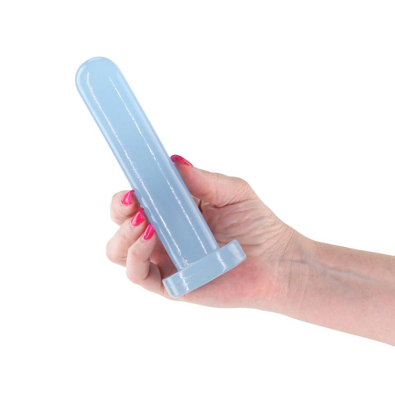 Firefly - Thrill - Blue - Small - Glow in Dark Blue 15.5 cm Small Dildo - NSN-0478-07