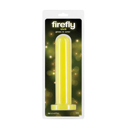 Firefly - Thrill - Yellow - Large - Glow in Dark Yellow 19.3 cm Large Dildo - NSN-0478-19