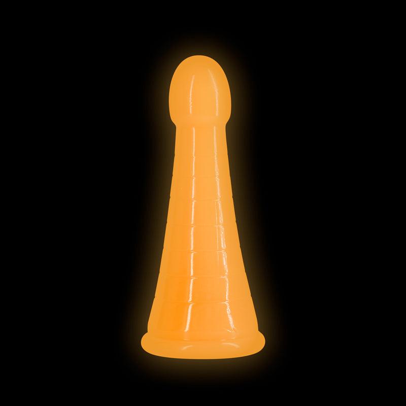 Firefly - Phoenix - Orange - Glow in Dark Orange 19.2 cm Dildo - NSN-0479-16