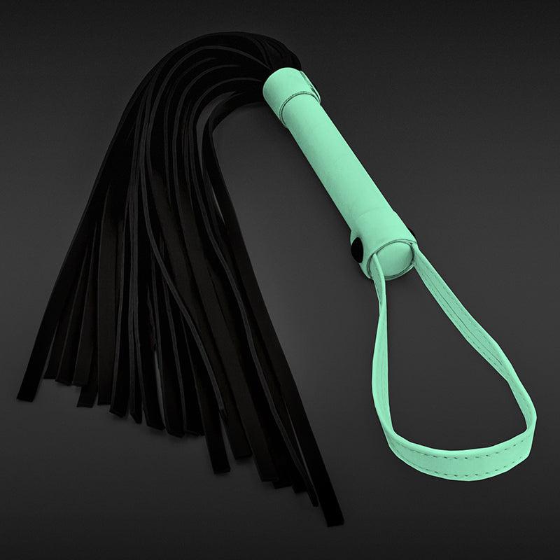 GLO Bondage Flogger - Glow In Dark Whip - NSN-0497-88