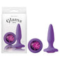 Glams Mini - Purple 8.4 cm (3.3'') Butt Plug with Sparkling Gem - NSN-0510-75