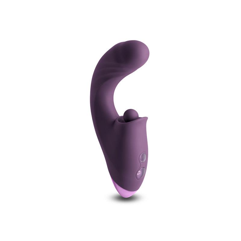 INYA Caprice - Purple - Purple 17.7 cm USB Rechargeable Vibrator with Clitoral Thumper - NSN-0552-35