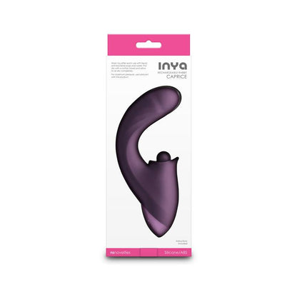 INYA Caprice - Purple - Purple 17.7 cm USB Rechargeable Vibrator with Clitoral Thumper - NSN-0552-35