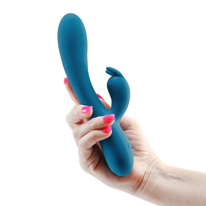 INYA Luv Bunny - Dark Teal - Dark Teal 20.2 cm USB Rechargeable Rabbit Vibrator - NSN-0553-77