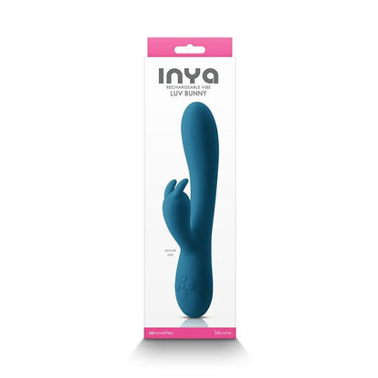 INYA Luv Bunny - Dark Teal - Dark Teal 20.2 cm USB Rechargeable Rabbit Vibrator - NSN-0553-77