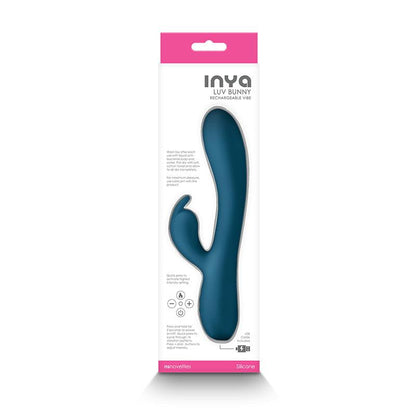 INYA Luv Bunny - Dark Teal - Dark Teal 20.2 cm USB Rechargeable Rabbit Vibrator - NSN-0553-77