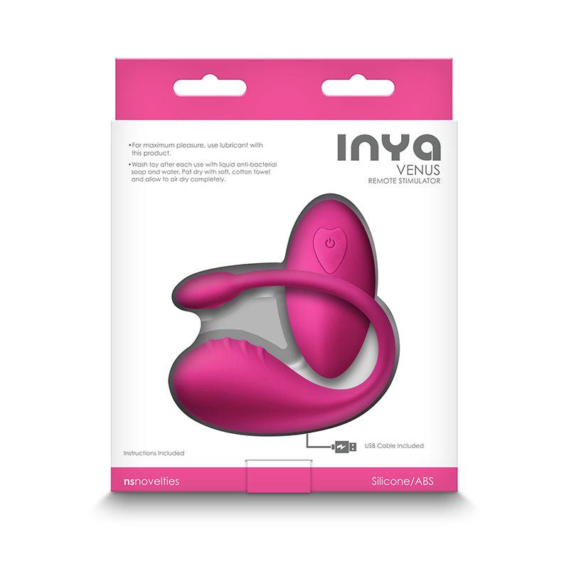 INYA Venus - Pink - Pink USB Rechargeable Stimulator with Remote - NSN-0557-44