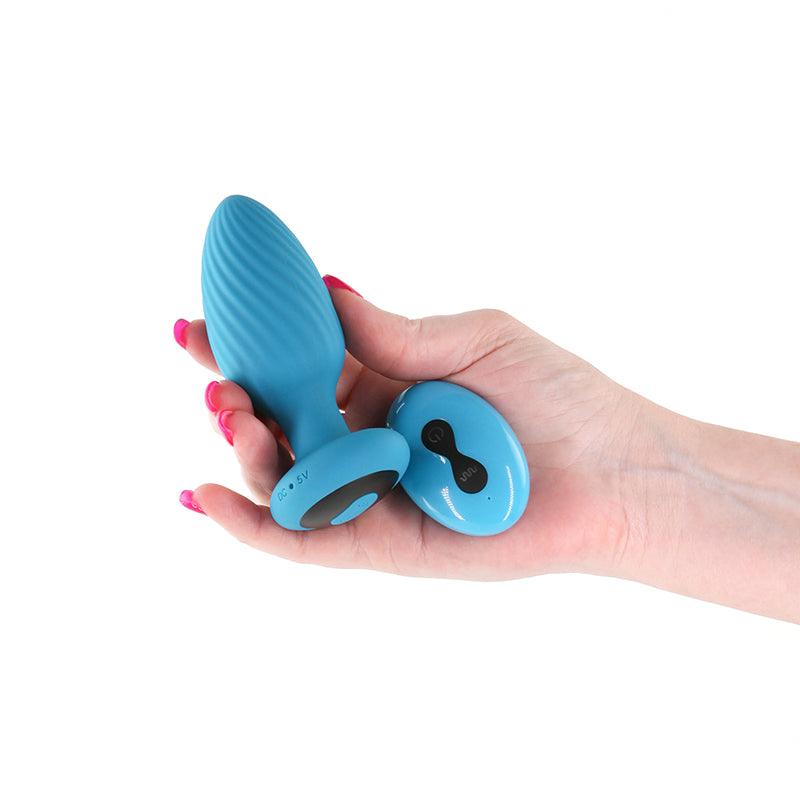 INYA Alpine 2.0 - Teal - Teal 10.7 cm USB Rechargeable Butt Plug with Wireless Remote - NSN-0558-47