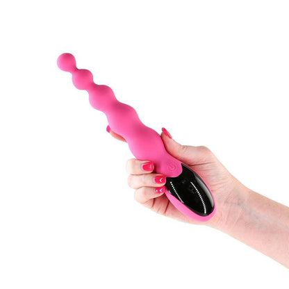 INYA Virtua - Pink - Pink 23.9 cm USB Rechargeable Beaded Vibrator - NSN-0560-14