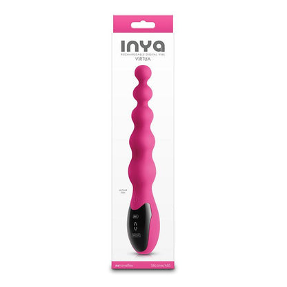 INYA Virtua - Pink - Pink 23.9 cm USB Rechargeable Beaded Vibrator - NSN-0560-14