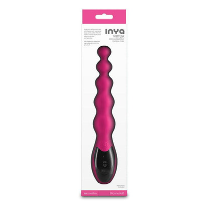 INYA Virtua - Pink - Pink 23.9 cm USB Rechargeable Beaded Vibrator - NSN-0560-14