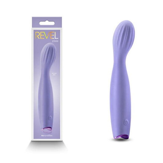 Revel Pixie - Purple - Purple 17.3 cm USB Rechargeable Vibrator - NSN-0675-25