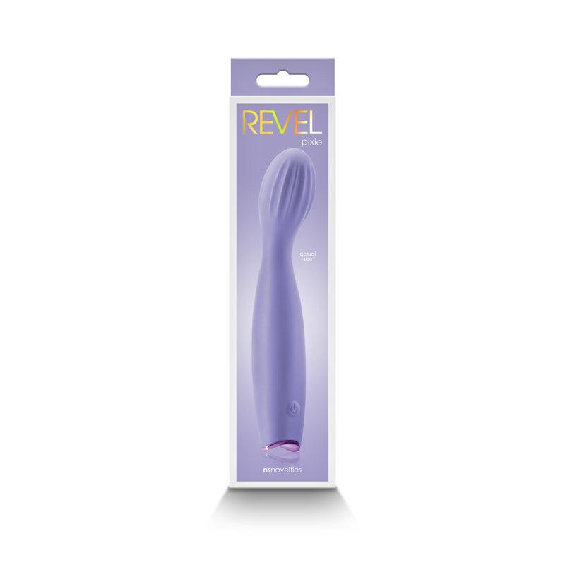 Revel Pixie - Purple - Purple 17.3 cm USB Rechargeable Vibrator - NSN-0675-25