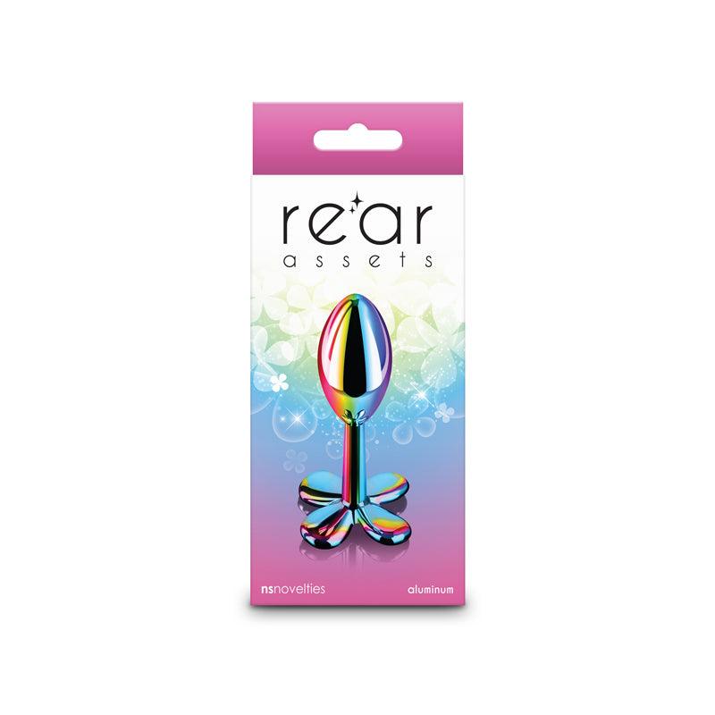 Rear Assets Clover - Multicolour - Multicoloured 9.2 cm Metallic Butt Plug - NSN-0967-09