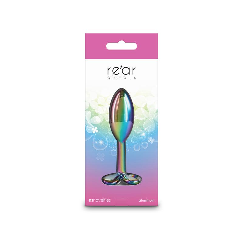 Rear Assets Clover - Multicolour - Multicoloured 9.2 cm Metallic Butt Plug - NSN-0967-09