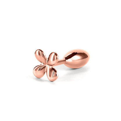 Rear Assets Clover - Rose Gold - Rose Gold 9.2 cm Metallic Butt Plug - NSN-0967-19