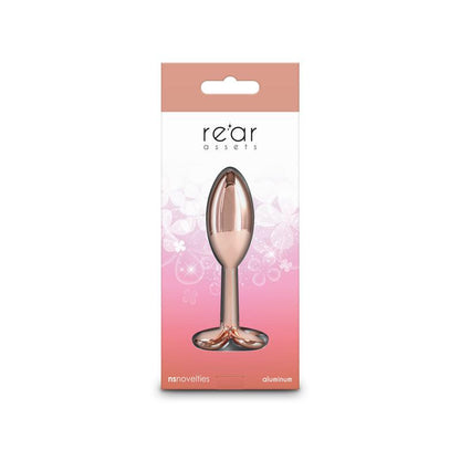 Rear Assets Clover - Rose Gold - Rose Gold 9.2 cm Metallic Butt Plug - NSN-0967-19