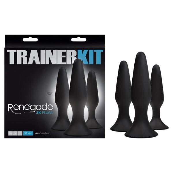 Renegade Sliders Trainer Kit - Black Butt Plugs - Set of 3 - NSN-1105-00