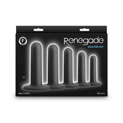 Renegade Dilator Kit - Black - Black Anal Dilator Kit - Set of 5 - NSN-1105-70