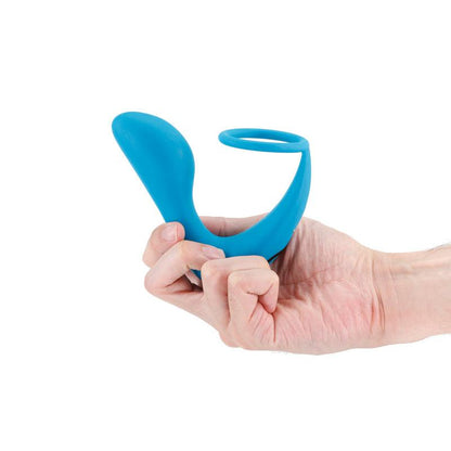 Renegade Slingshot II - Teal - Teal USB Rechargeable Anal Plug with Cock Ring & Remote - NSN-1107-77