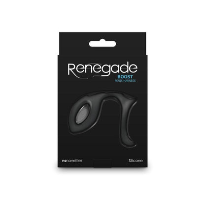 Renegade Boost - Black - Black Penis Harness - NSN-1112-13