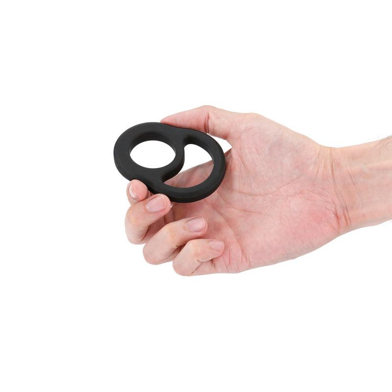 Renegade Cradle - Black - Black Cock & Balls Ring - NSN-1112-23