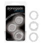 Renegade Intensity Rings - Clear Cock Rings - Set of 3 - NSN-1116-11