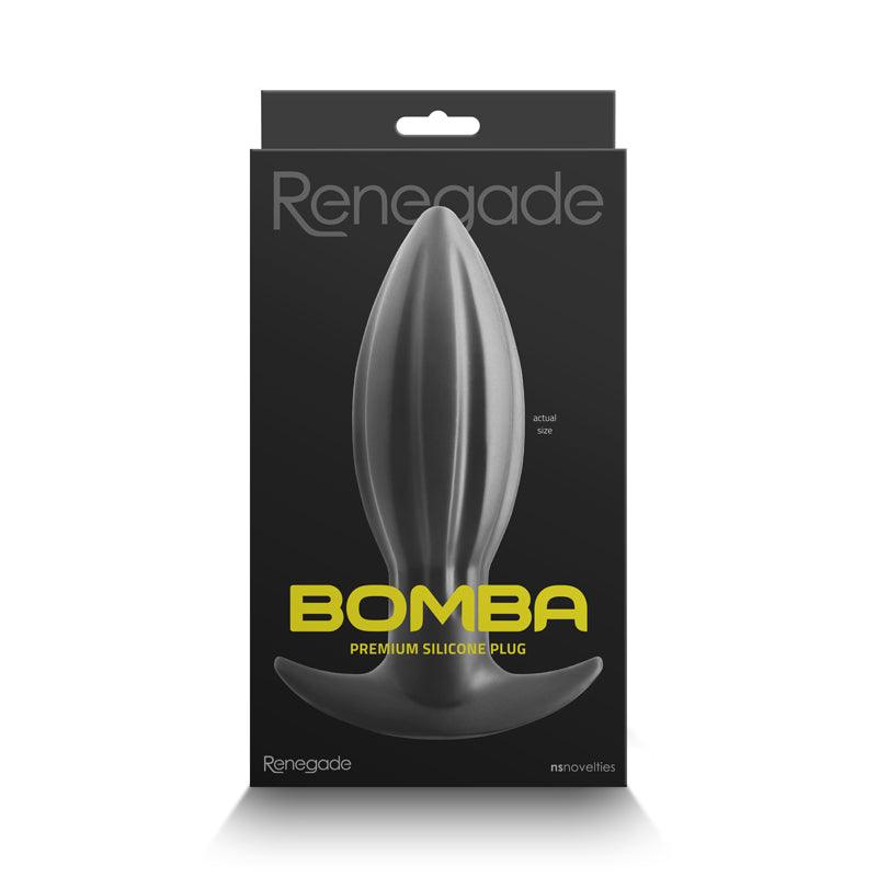 Renegade Bomba - Black - Large - Black 18.7 cm Large Butt Plug - NSN-1118-23