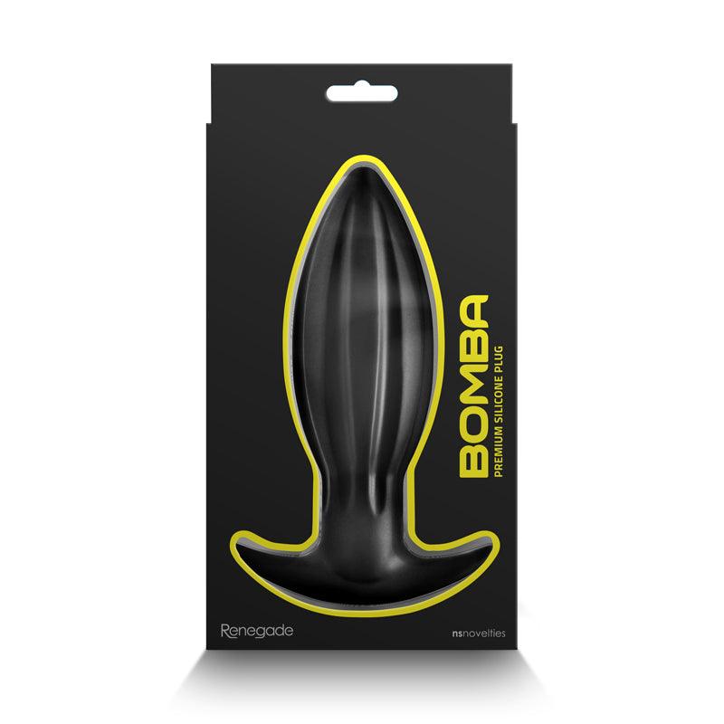 Renegade Bomba - Black - Large - Black 18.7 cm Large Butt Plug - NSN-1118-23