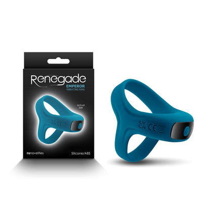 Renegade Emperor - Teal - Teal USB Rechargeable Vibrating Cock & Ball Rings - NSN-1119-37