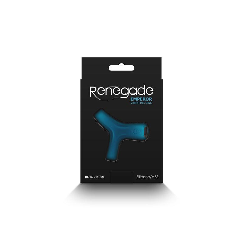 Renegade Emperor - Teal - Teal USB Rechargeable Vibrating Cock & Ball Rings - NSN-1119-37