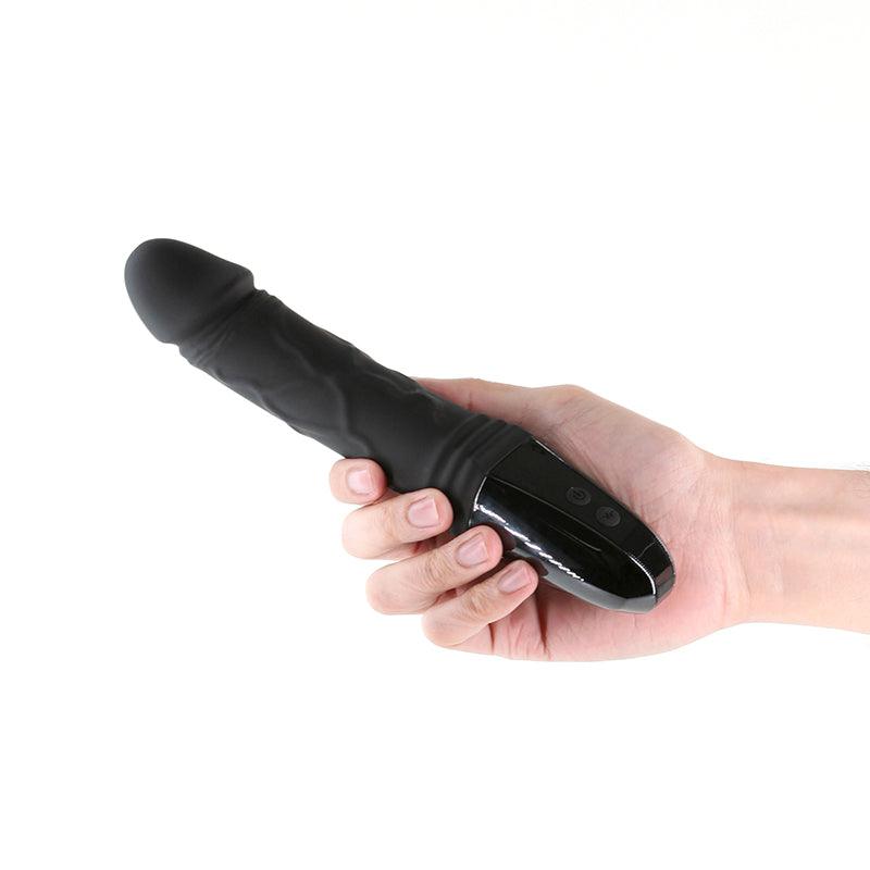 Renegade Electrica - Black - Black 22.9 cm USB Rechargeable Vibrator - NSN-1160-23