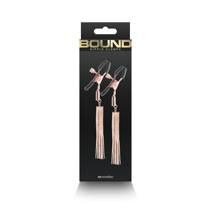 Bound Nipple Clamps - D2 - Rose Gold - Rose Gold Nipple Clamps - Set of 2 - NSN-1302-71