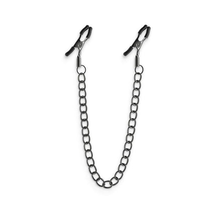 Bound Nipple Clamps - DC2 - Gunmetal - Gunmetal Nipple Clamps with Chain - NSN-1303-01