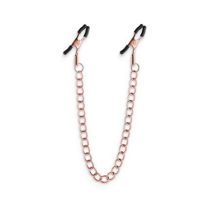 Bound Nipple Clamps - DC2 - Rose Gold - Rose Gold Nipple Clamps with Chain - NSN-1303-02