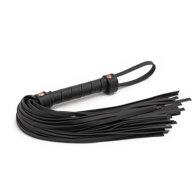 Bondage Couture Flogger - Black - Black Flogger Whip - NSN-1306-53