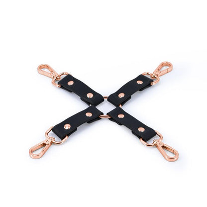 Bondage Couture Hog Tie - Black - Blue Hog Tie Restraint (No Cuffs Included) - NSN-1306-63