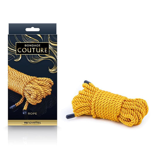 Bondage Couture Rope - Gold - Gold Bondage Rope - 7.6 metres - NSN-1307-39